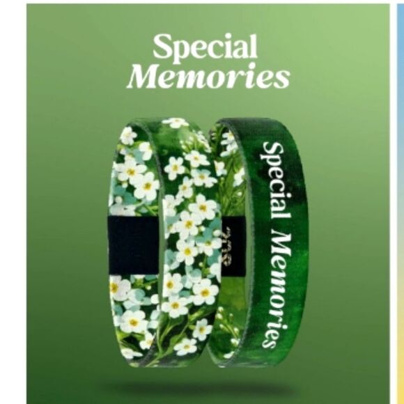 ZOX "SPECIAL MEMORIES" #1064 floral remembrance collectible medium wristband - Picture 4 of 4